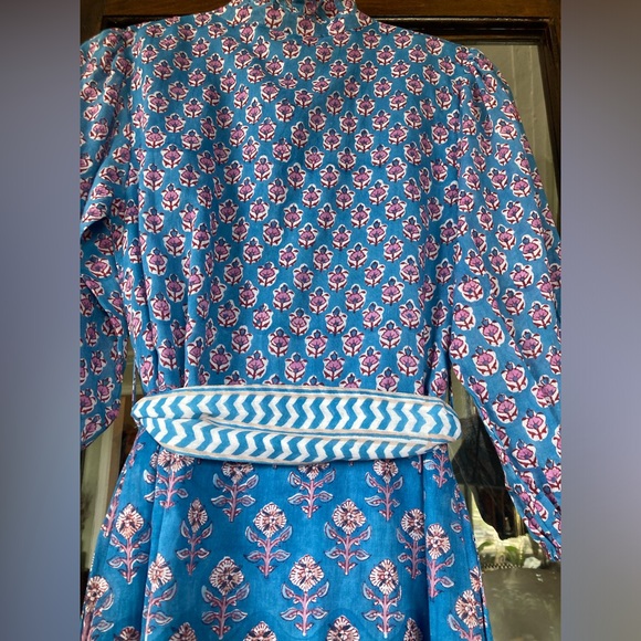 Oliphant blue printed maxi dress - Picture 6 of 6